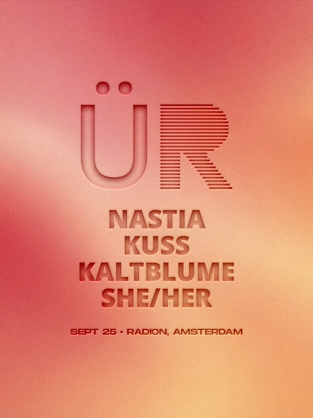 GRÜV x Radion event poster